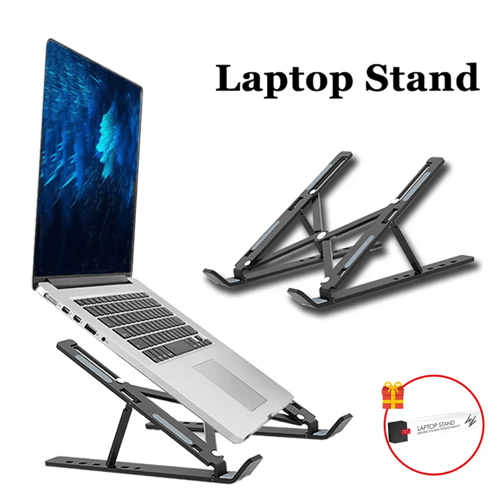 Apple Accessories Laptop - Laptop-Ständer, tragbar, faltbar, Notebook-Halterung, verstellbarer Computer-Monitor-Halter