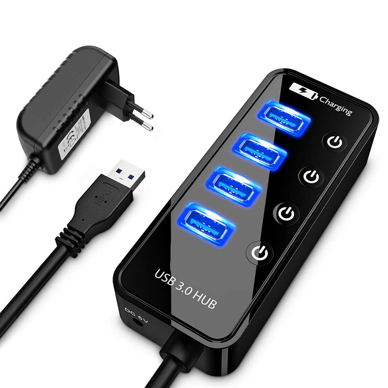 Laptop Accessories For Programmers - USB Hub 3,0 4 Port Smartphone