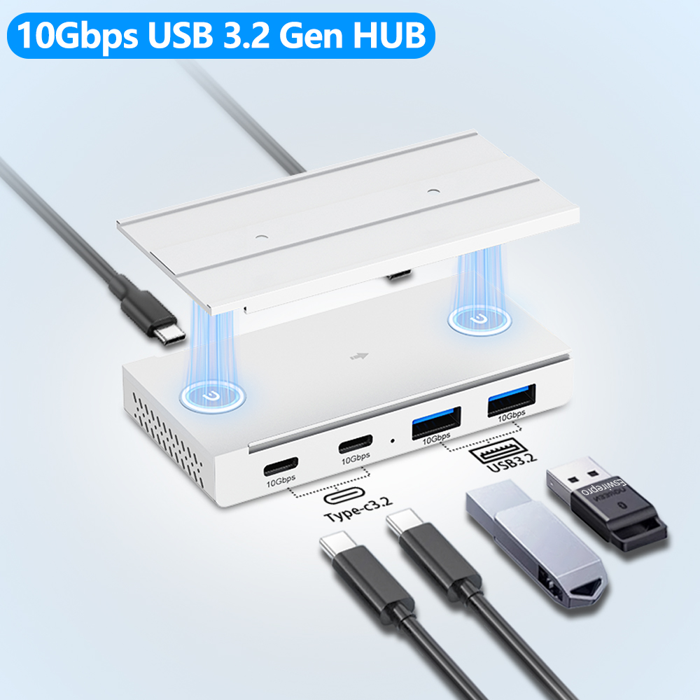 Laptop Accessories For Programmers - 10 Gbit/s USB3.2 Gen2 HUB Schreibtisch