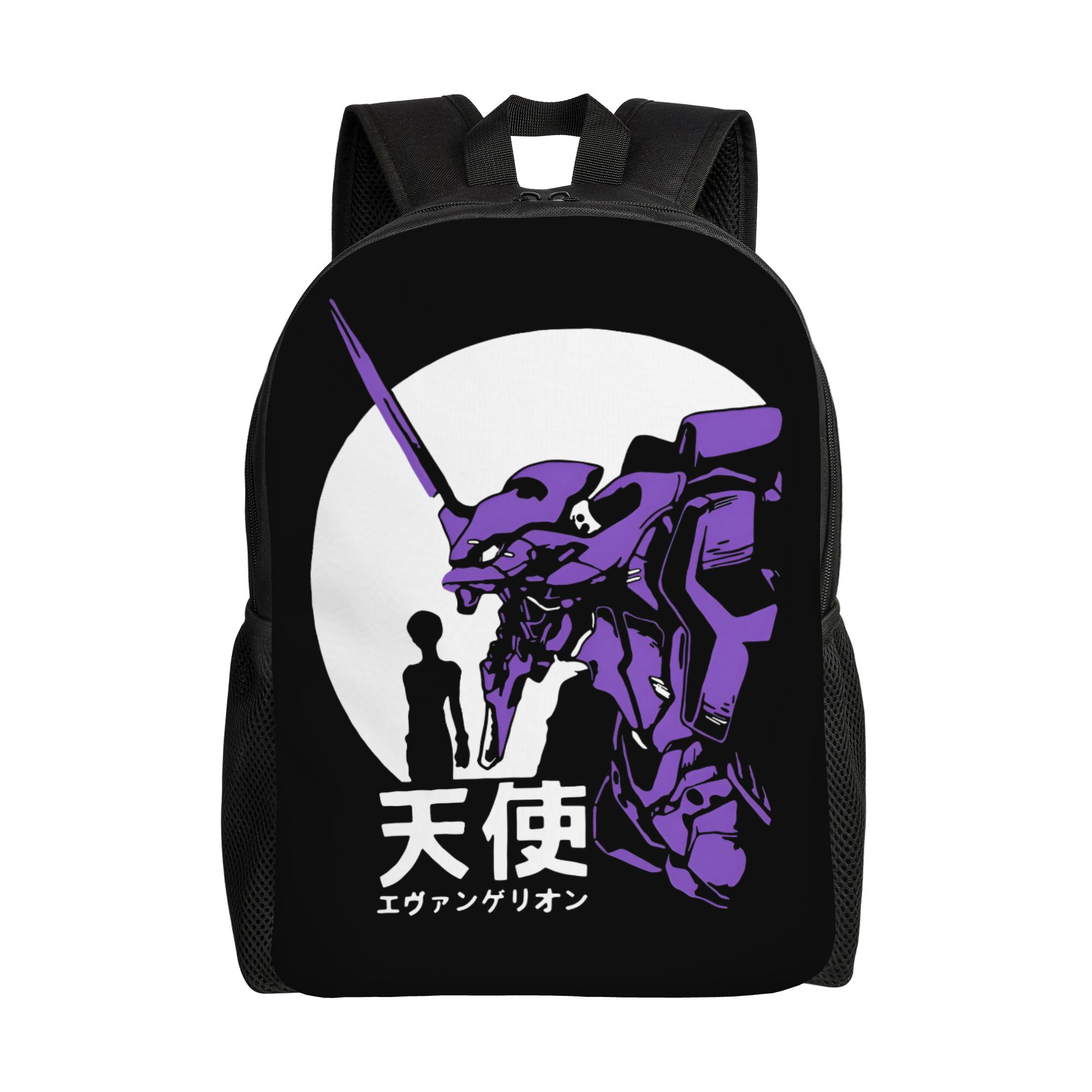 Laptop Accessories Bag - 3D-Druck E-Evangelions Rucksack im Mecha-Stil, Cartoon-Comic,