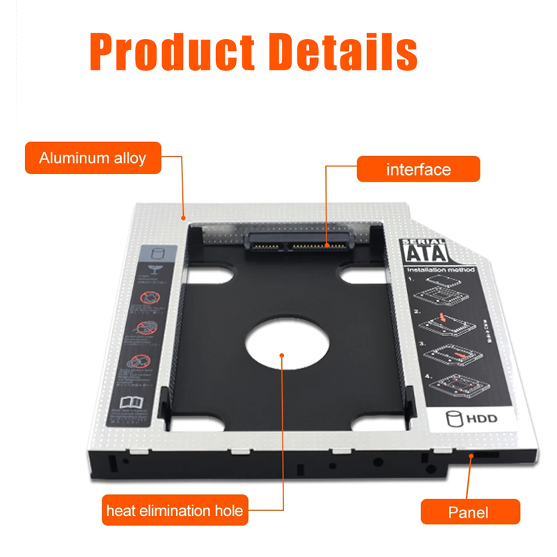 HDD SSD Caddy Adapter SATA 3.0 – Laptop Accessories Organizer Bewertung und Preis