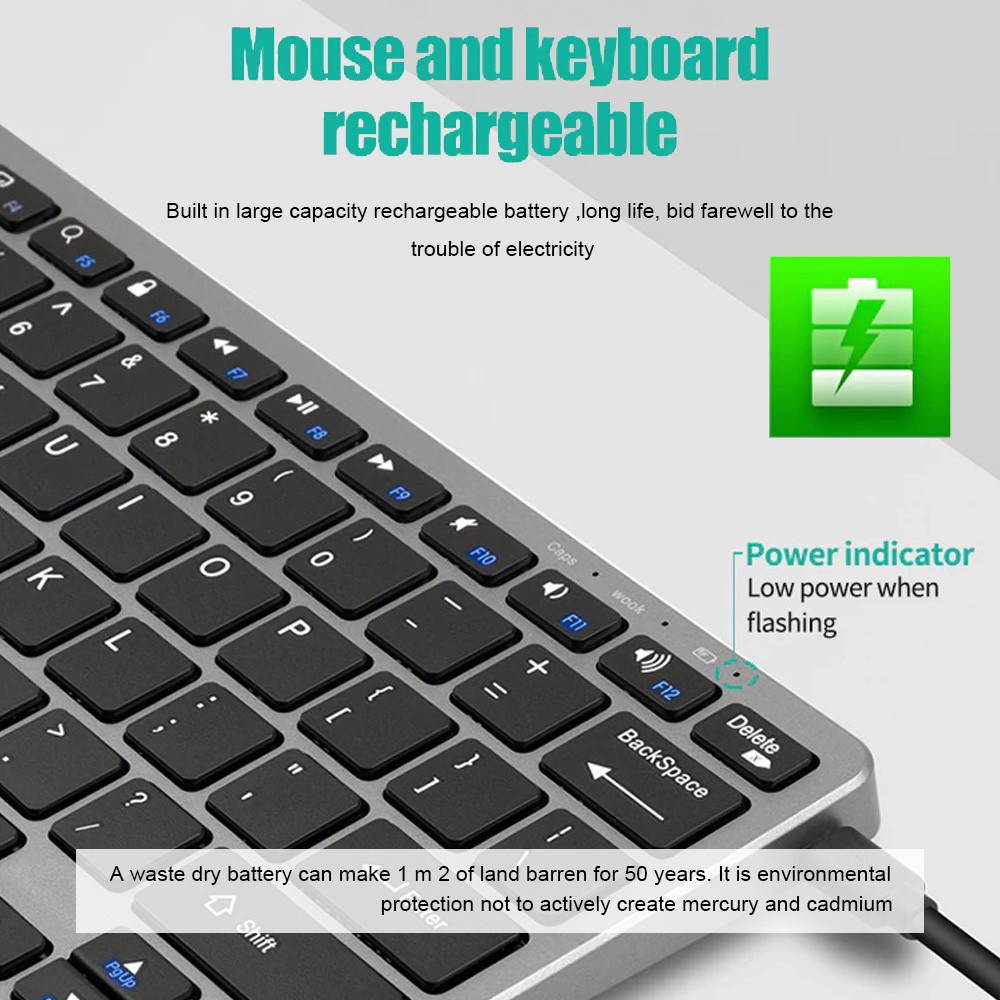 2,4G Wireless-Tastatur-Maus-Se – Laptop Accessories Combo Set Bewertung und Preis