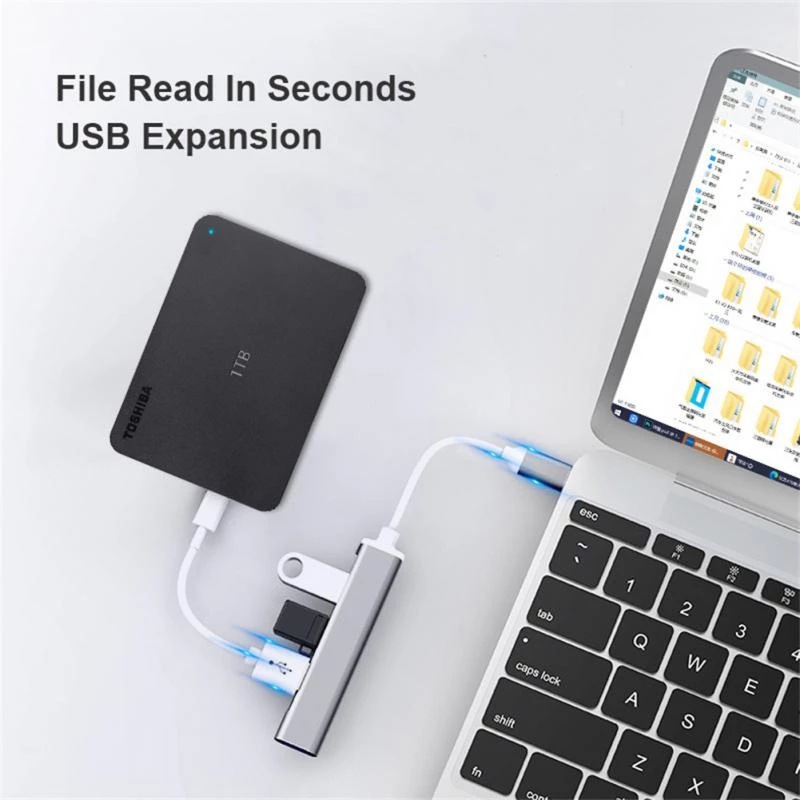4-in-1 Typ-C Erweiterungs-Hub  – Laptop Accessories For Programmers Bewertung und Preis