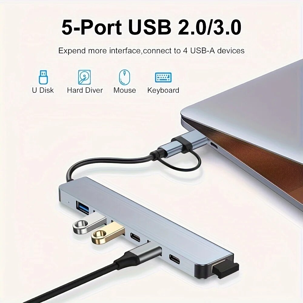 2-in-1 USB3.0-Hub mit 7 Anschl – Laptop Accessories And Gadgets Bewertung und Preis