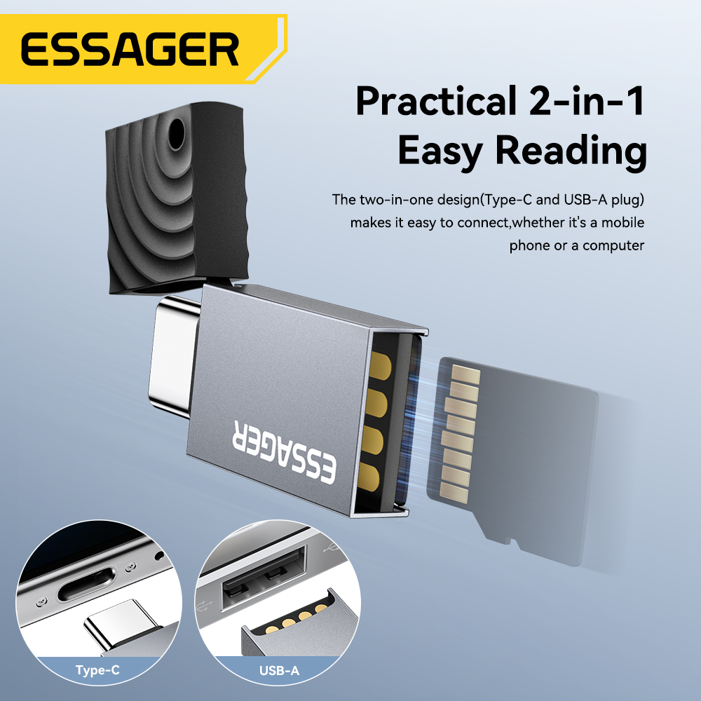 Essager 2-in-1 TF SD-Kartenles – Laptop Accessories For Programmers Bewertung und Preis
